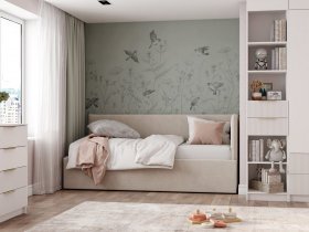 Диван-кровать Бенто (крем) в Довольном - dovolnoe.mebel-nsk.ru | фото