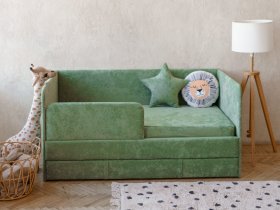 Диван-кровать Happy (зеленый) в Довольном - dovolnoe.mebel-nsk.ru | фото