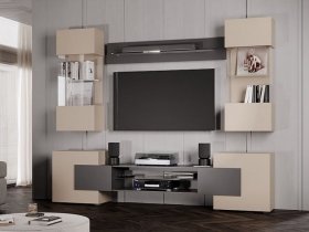 Гостиная Фэнтези (кашемир/графит) в Довольном - dovolnoe.mebel-nsk.ru | фото