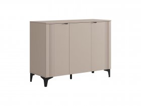 Комод 3 Рич (кашемир/фрапучино матовый/черный) в Довольном - dovolnoe.mebel-nsk.ru | фото