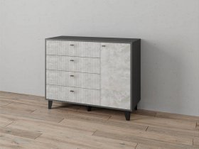 Комод «Катрин-13» (графит/мальта) в Довольном - dovolnoe.mebel-nsk.ru | фото
