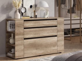 Комод КМ-06 Энигма (венге/дуб каньон) в Довольном - dovolnoe.mebel-nsk.ru | фото