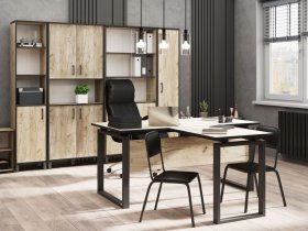 Комплект Гермес лофт (дуб крафт серый) в Довольном - dovolnoe.mebel-nsk.ru | фото