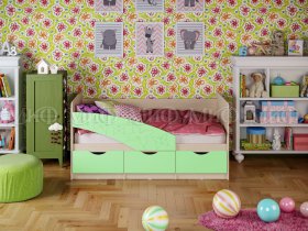 Кровать детская Бабочки 1,8 м в Довольном - dovolnoe.mebel-nsk.ru | фото