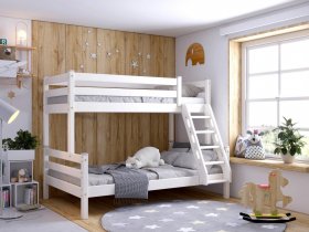 Кровать двухъярусная Адель (белый) в Довольном - dovolnoe.mebel-nsk.ru | фото