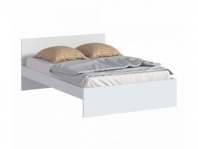 Кровать двуспальная 1,4м Бруклин СБ-3353 (белый) в Довольном - dovolnoe.mebel-nsk.ru | фото