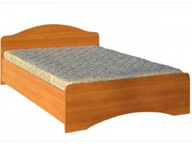 Кровать двуспальная 1,6м-1 (круглая спинка) в Довольном - dovolnoe.mebel-nsk.ru | фото
