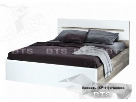 Кровать двуспальная 1,6 м  Наоми КР-11 в Довольном - dovolnoe.mebel-nsk.ru | фото