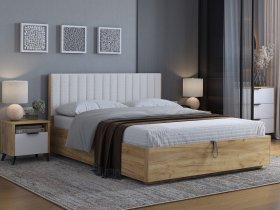 Кровать двуспальная 1,6м Юлия в Довольном - dovolnoe.mebel-nsk.ru | фото