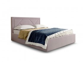 Кровать мягкая 1,6 Сиеста стандарт, вар.1 в Довольном - dovolnoe.mebel-nsk.ru | фото