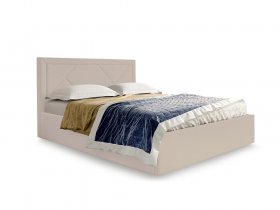 Кровать мягкая 1,6 Сиеста стандарт, вар.2 в Довольном - dovolnoe.mebel-nsk.ru | фото