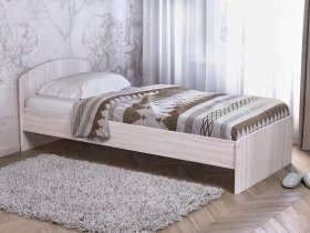 Кровать односпальная 80 с низкой спинкой (ясень шимо светлый) в Довольном - dovolnoe.mebel-nsk.ru | фото