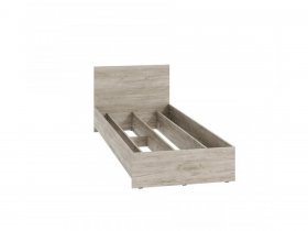 Кровать односпальная КР-080 Ронда (дуб крафт серый) в Довольном - dovolnoe.mebel-nsk.ru | фото