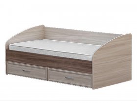 Кровать односпальная с ящиками 0,9 м-1 в Довольном - dovolnoe.mebel-nsk.ru | фото