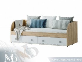 Кровать с ящиками Тренд КР-01 в Довольном - dovolnoe.mebel-nsk.ru | фото