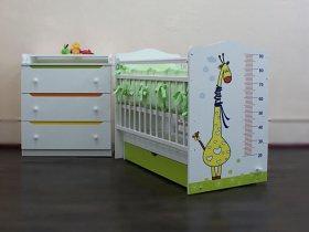 Кроватка детская Жираф с маятником в Довольном - dovolnoe.mebel-nsk.ru | фото