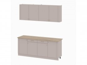 Кухонный гарнитур 2,0м Одетта (меланж/дуб сонома) в Довольном - dovolnoe.mebel-nsk.ru | фото