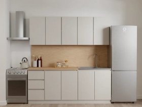 Кухонный гарнитур Мори 2,0 м (сатин) в Довольном - dovolnoe.mebel-nsk.ru | фото
