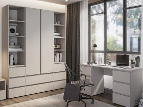 Модульная детская Люмо (кашемир) в Довольном - dovolnoe.mebel-nsk.ru | фото