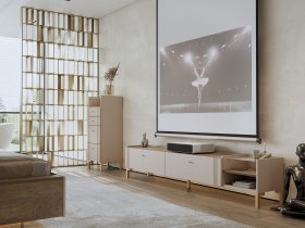 Модульная гостиная Одетта (дуб эндгрей/меланж) в Довольном - dovolnoe.mebel-nsk.ru | фото