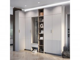 Модульная прихожая Пандора (кашемир/MF03) в Довольном - dovolnoe.mebel-nsk.ru | фото