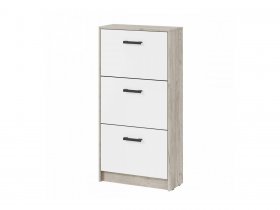 Обувница ОБ-3 Вега (дуб крафт серый/белый) в Довольном - dovolnoe.mebel-nsk.ru | фото