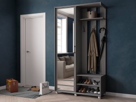 Прихожая «Ларго-2» (графит серый) в Довольном - dovolnoe.mebel-nsk.ru | фото