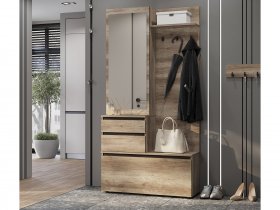 Прихожая ПР-04 Энигма (венге/дуб каньон) в Довольном - dovolnoe.mebel-nsk.ru | фото