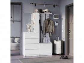 Прихожая Симпл ПР-04 (белый) в Довольном - dovolnoe.mebel-nsk.ru | фото