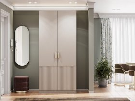 Шкаф двухстворчатый Эккервуд (Нью) (меланж) в Довольном - dovolnoe.mebel-nsk.ru | фото