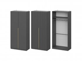 Шкаф ШК-100 Эккервуд (графит) в Довольном - dovolnoe.mebel-nsk.ru | фото
