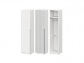 Шкаф ШК-50 Эккервуд (белый) в Довольном - dovolnoe.mebel-nsk.ru | фото