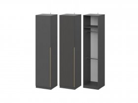 Шкаф ШК-50 Эккервуд (графит) в Довольном - dovolnoe.mebel-nsk.ru | фото