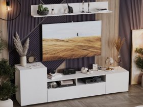 Стенка «Сильвия» (белый ясень) в Довольном - dovolnoe.mebel-nsk.ru | фото