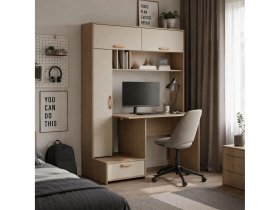 Стол письменный Лайт 03.243  (плэйн/сатин) в Довольном - dovolnoe.mebel-nsk.ru | фото